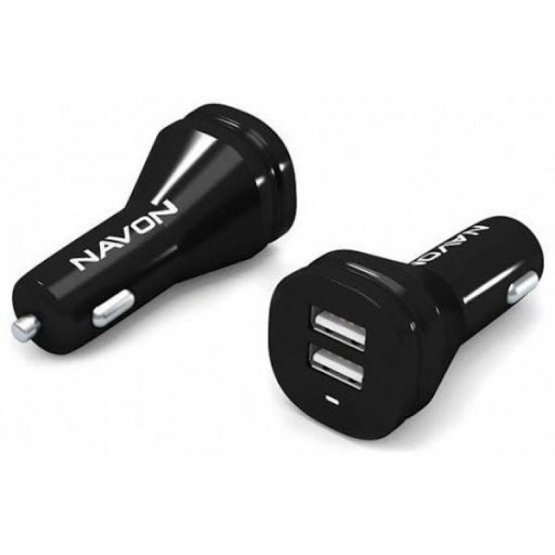 NAVON dual USB-s autóstöltő + kábel (CC20)