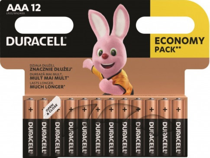 Duracell Basic mikroelem AAA 12db/csomag (D6BO07)