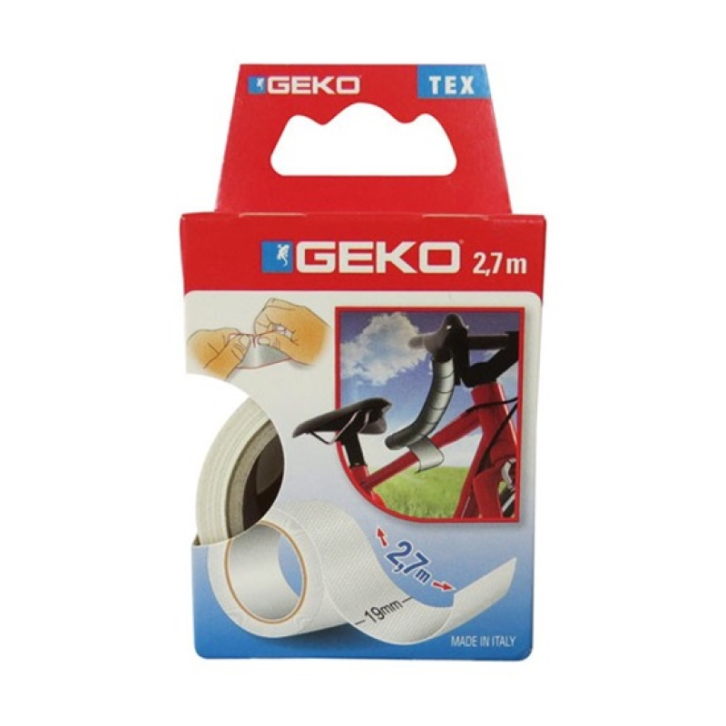 GEKO Ragasztószalag szövetes téphető 19 mm x 2,7 m fehér (8912785)