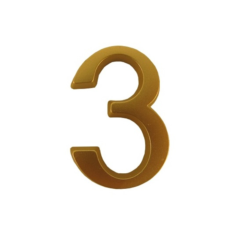 SB  ajtószám öntapadós matt arany 3 (3970163)