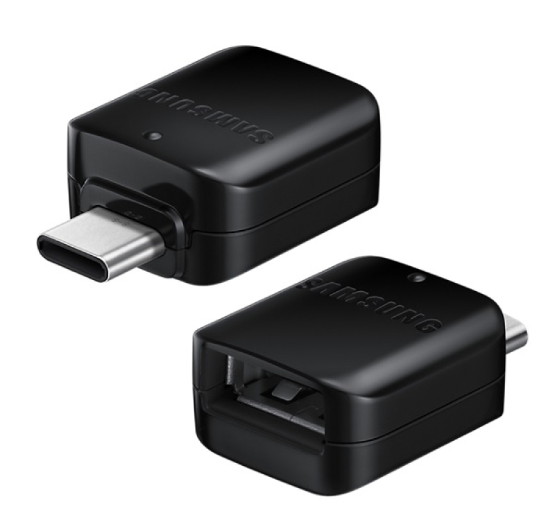 Samsung adapter (USB aljzat - Type-C, OTG, adatátvitel) FEKETE