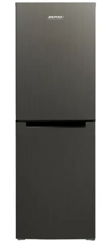 MPM kombinált hűtőszekrény 230L, sötét inox (MPM-230-FF-55)