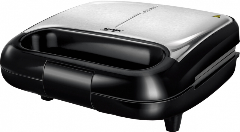 MPM Gofrisütő 1000W inox/fekete (MGO-39M)