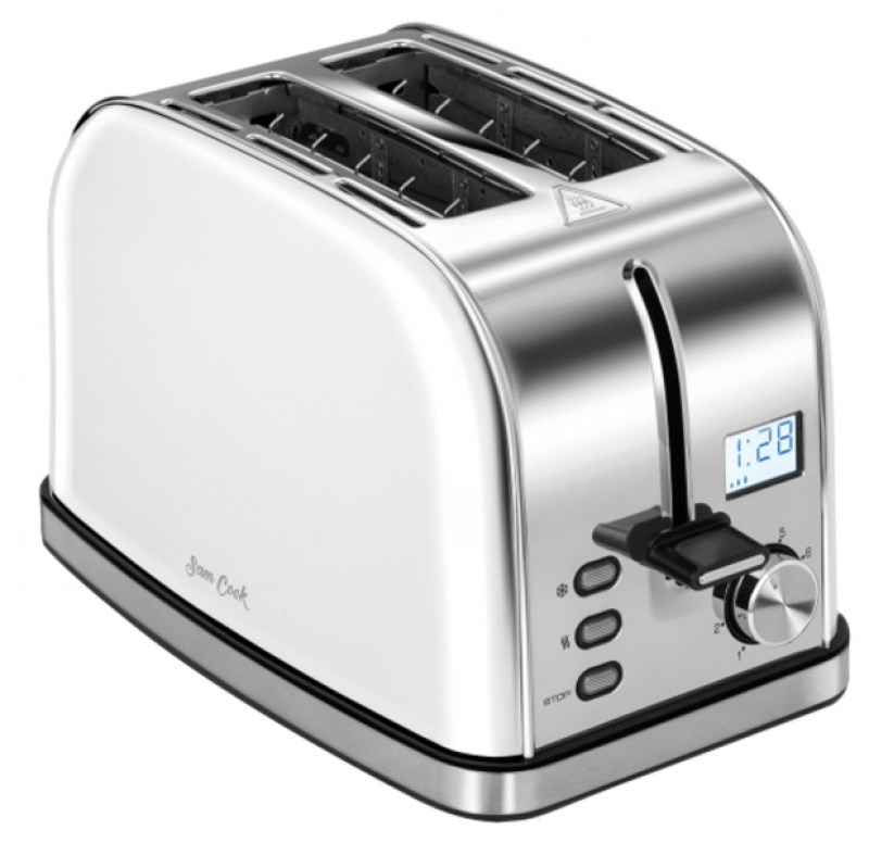 MPM Sam Cook professzionális kenyérpiritó 950W LCD kijelzővel (PSC-60/W)