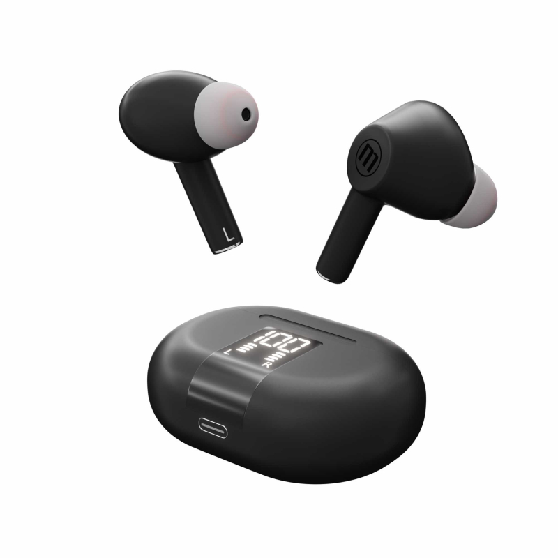 Maxell MAXPODS vezeték nélküli fülhallgató, fekete (348596)