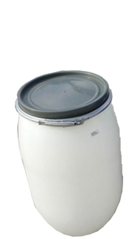 Cefrés hordó 120 l-es, csatos, fehér (10542)