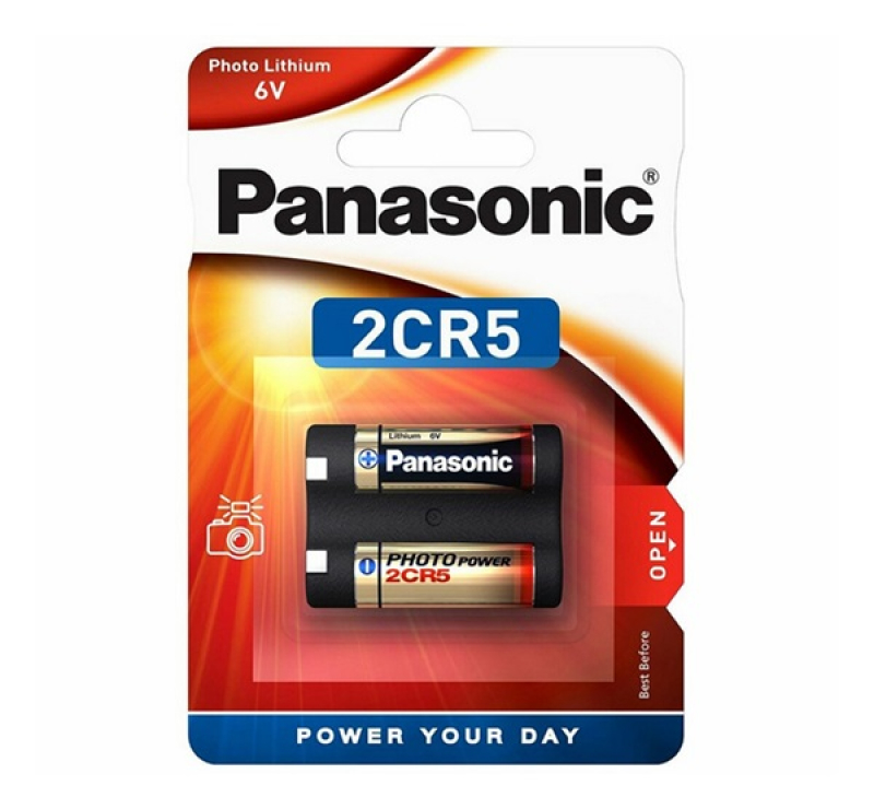 Panasonic fotóelem (2CR5, 6V, lítium) 1db/csomag
