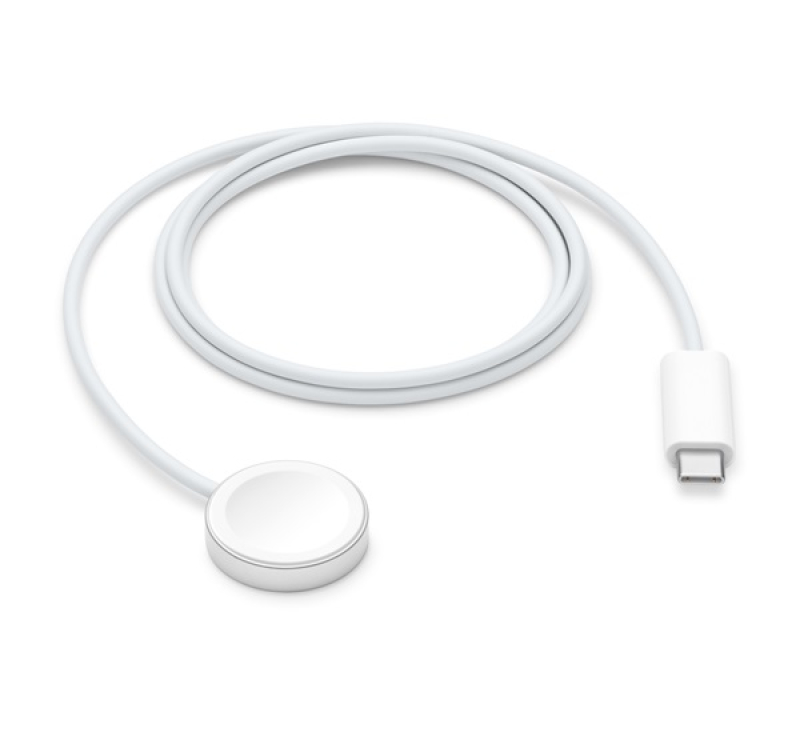 Apple asztali töltő (gyorstöltő, MX2H2ZM/A utód,  wireless, 100cm, Type-C, Apple Watch töltő) FEHÉR