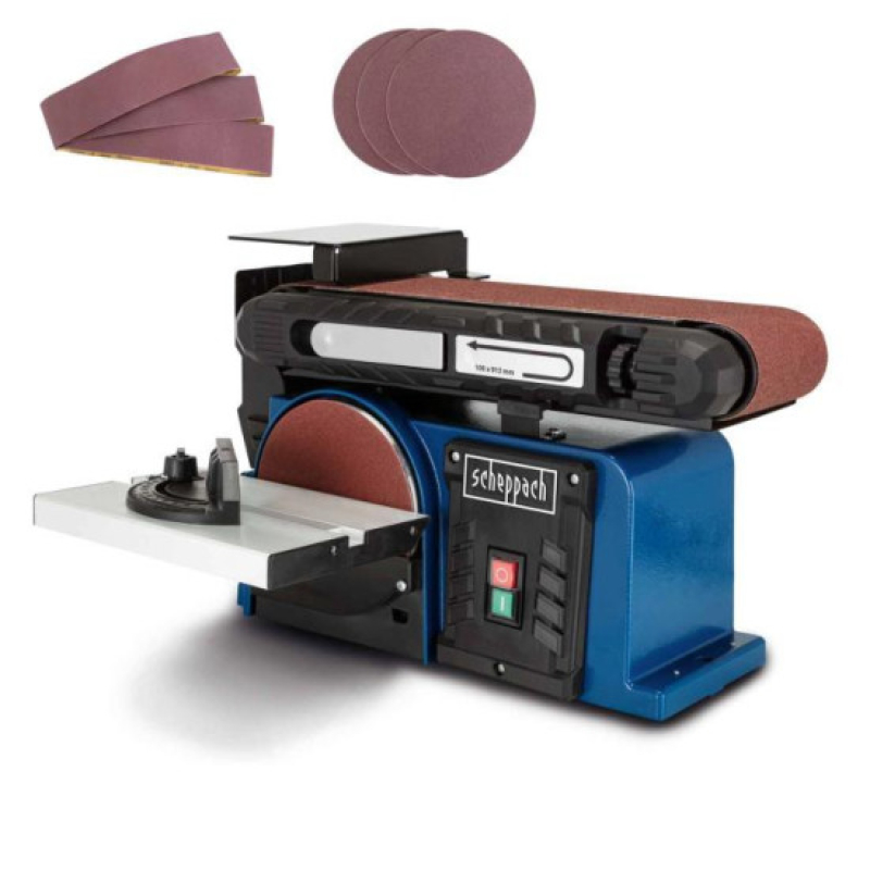 Scheppach BTS 900 multifunkciós asztali szalag- és homlokcsiszoló (5903306901)