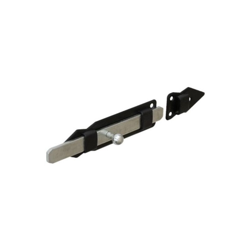 DMX tolózár + ütköző E gombos 250x41mm fekete (3262218)