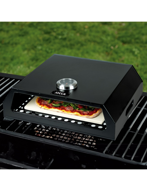 Jocca grillrácson használható pizzasütő, rozsdamentes acél (2373)