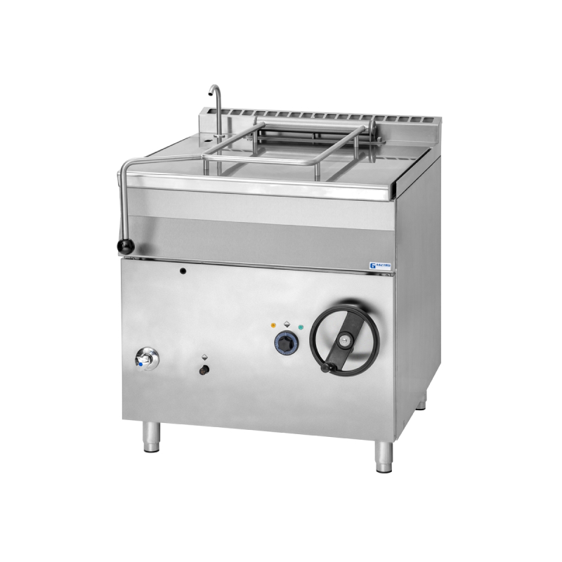 Gasztrometál gázüzemű billenő serpenyő inox fenékkel, 50L (GBS55.78)