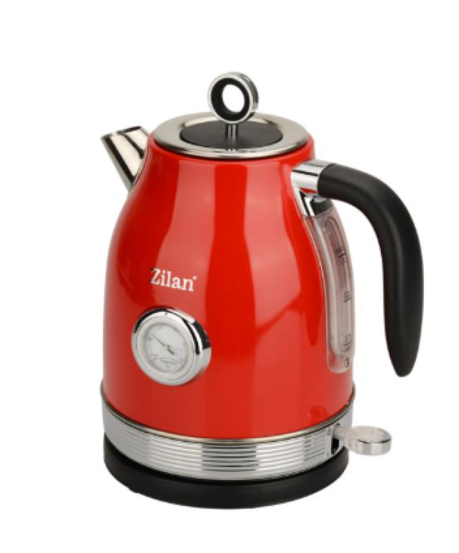 Zilan ZLN7033 retró vízforraló 2200W, 1,7L, piros