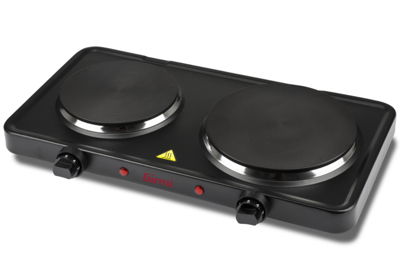 Girmi PE36 Piastra Dupla hordozható főzőlap, 2 zónás (14039)