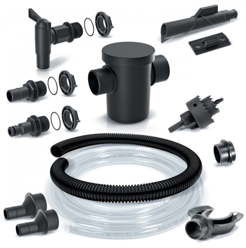 Esővízgyűjtő tartály csatlakozó szett ereszcsatornához 13db (16676)