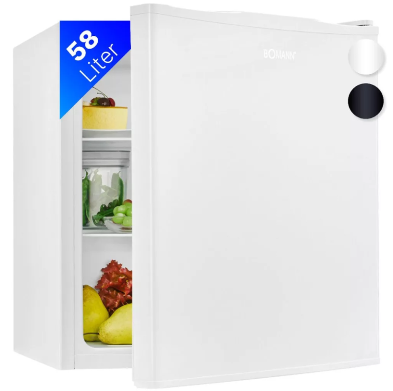 Bomann KB 7347 egyajtós hűtőszekrény, fehér 58L