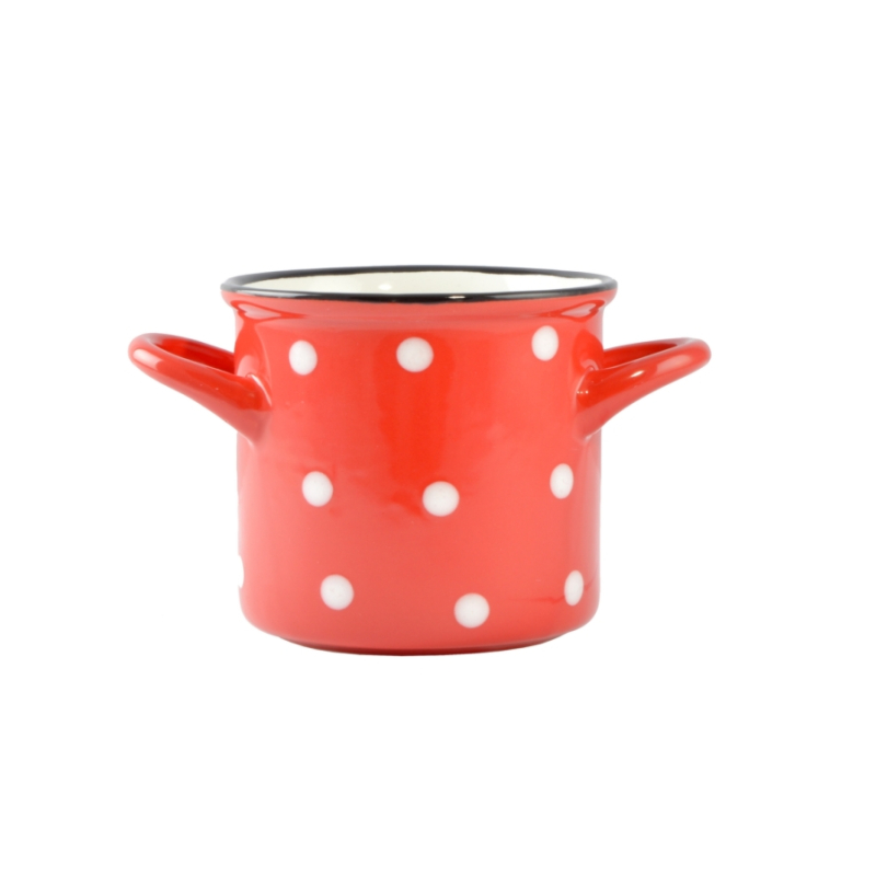 Perfect Home levesestál piros pöttyös 385ml (15036)