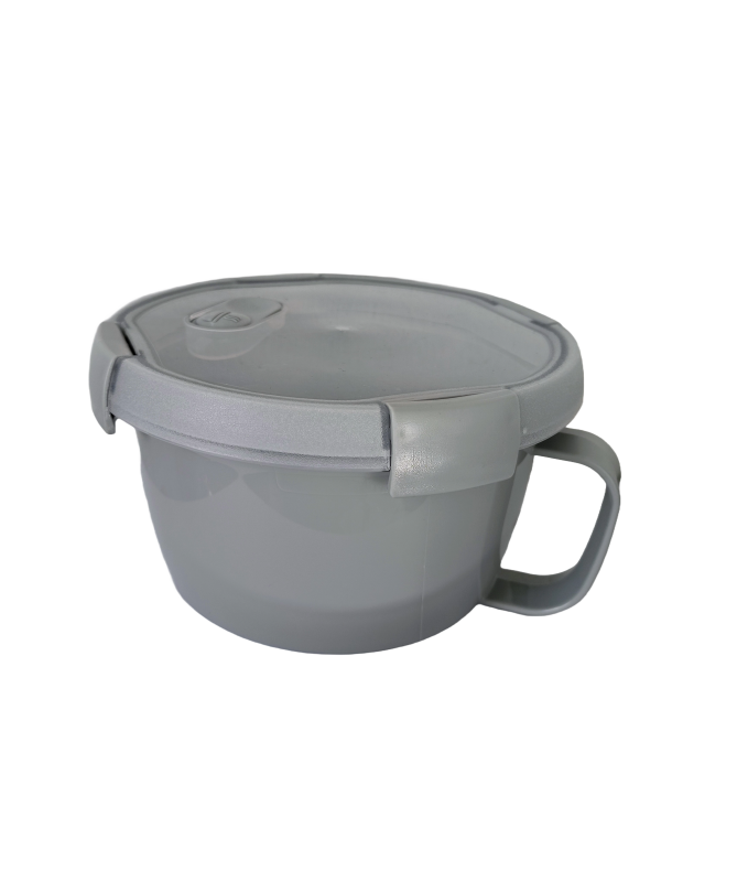 Curver Smart To Go kerek ételtároló 0,9L, szürke (249391)