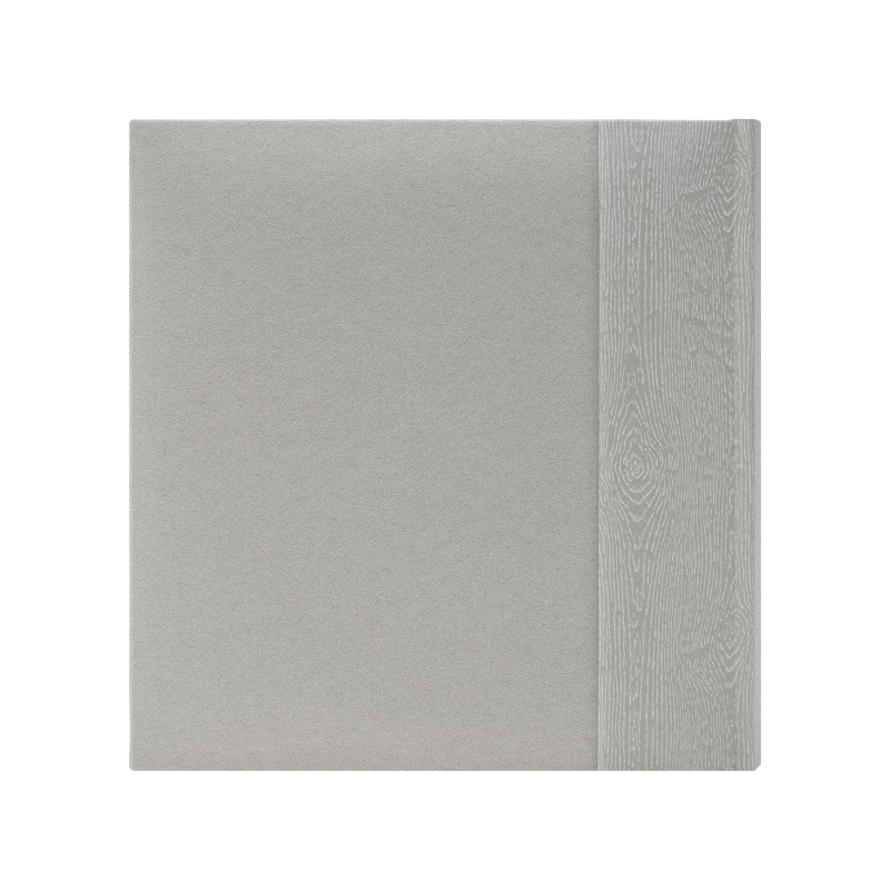 Kenro Kington fotóalbum, memo, 200db 10x15, faerezet minta, PHOTOGRAPH dombornyomott felirat, szürke