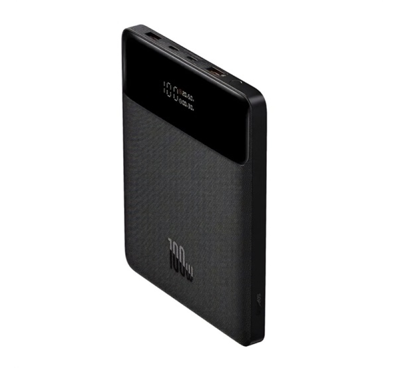 Baseus BLADE vésztöltő 2 USB+2 Type-C aljzat (20000mAh, 100W, PD gyorstöltő, LED jelzés) FEKETEPPBL0