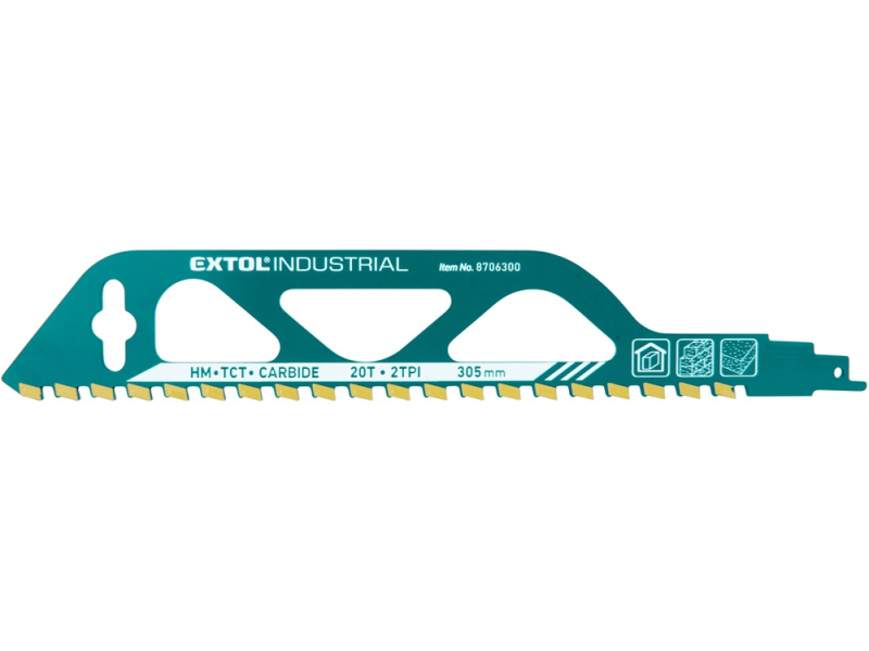 Extol Industrial szablyafűrészlap 1db, Bosch befogás, 305mm (8706300)
