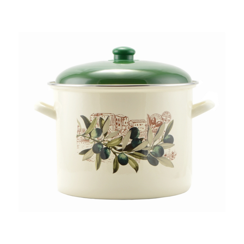 Perfect Home zománcozott fazék 26 cm + fedő Oliva (14834)