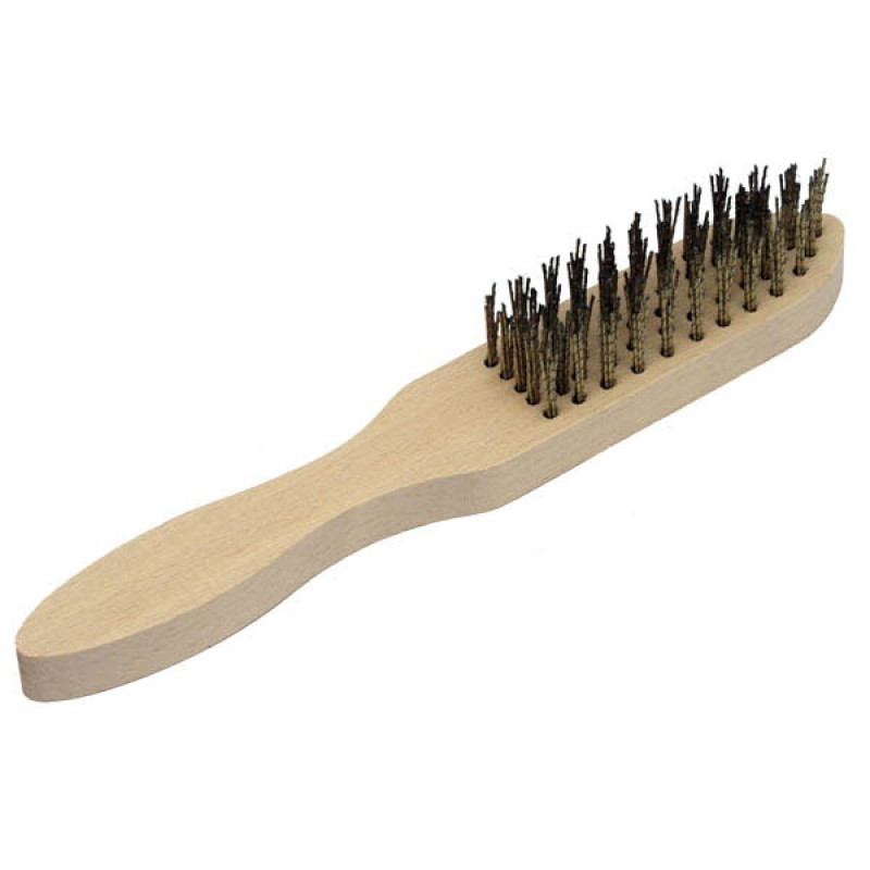 Drótkefe 5 soros, fa nyéllel 280 mm (84921)