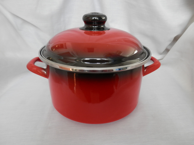 Bonyhádi Elit Koral fazék fedővel, 20 cm