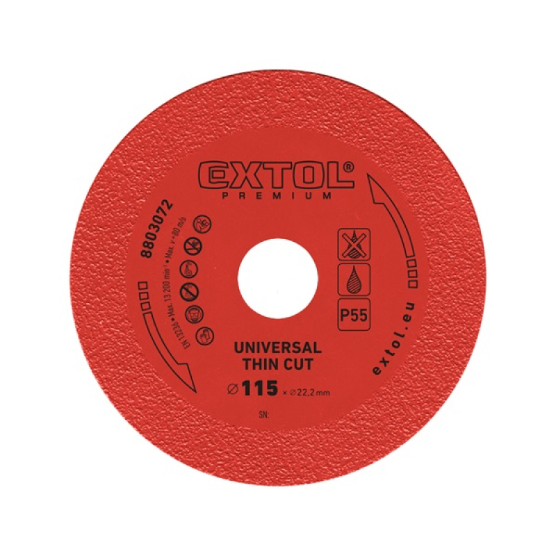 Extol Premium gyémántvágó 115×22,2mm (8803072)