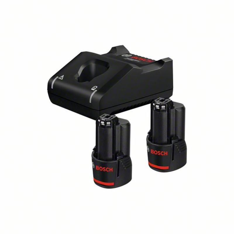 Bosch akkumulátor szett 2 x GBA 12V 2.0Ah + GAL 12V-40 (1600A019R8)