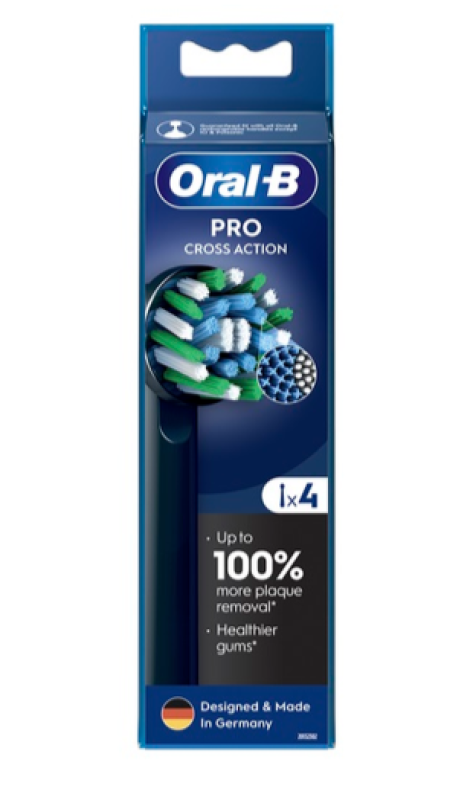 Oral-B Pro Cross Action fogkefefej, 4 db (10PO010345)