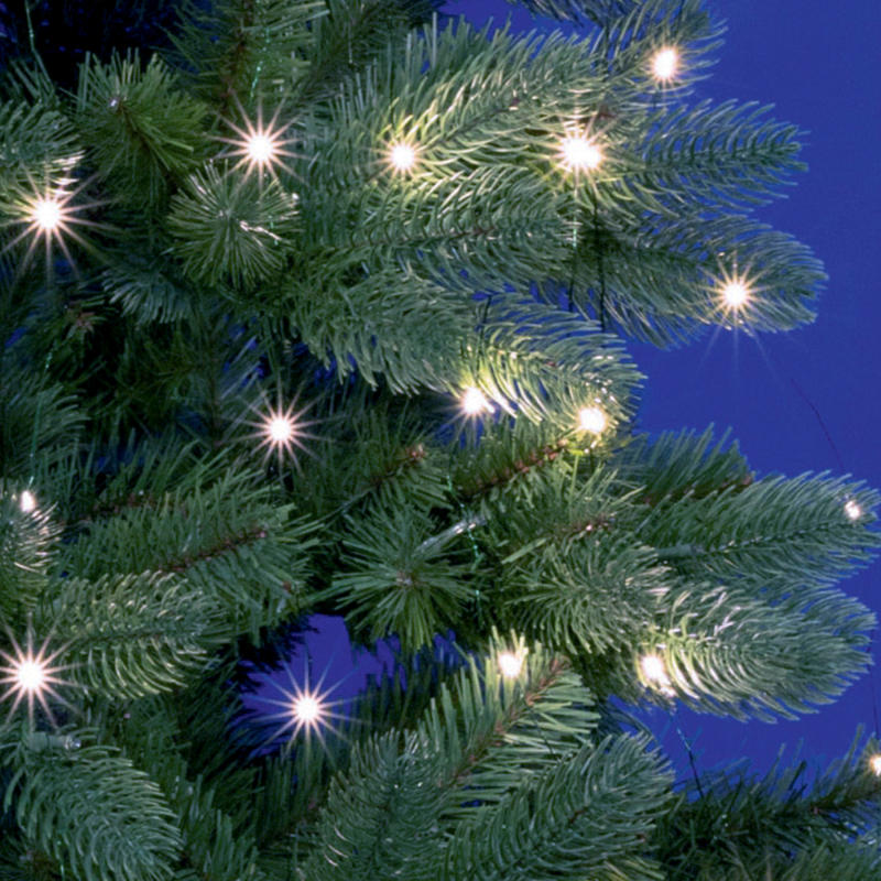 Home mikro LED-es fényfüzér köteg, hidegfehér (ML 250G/WH)