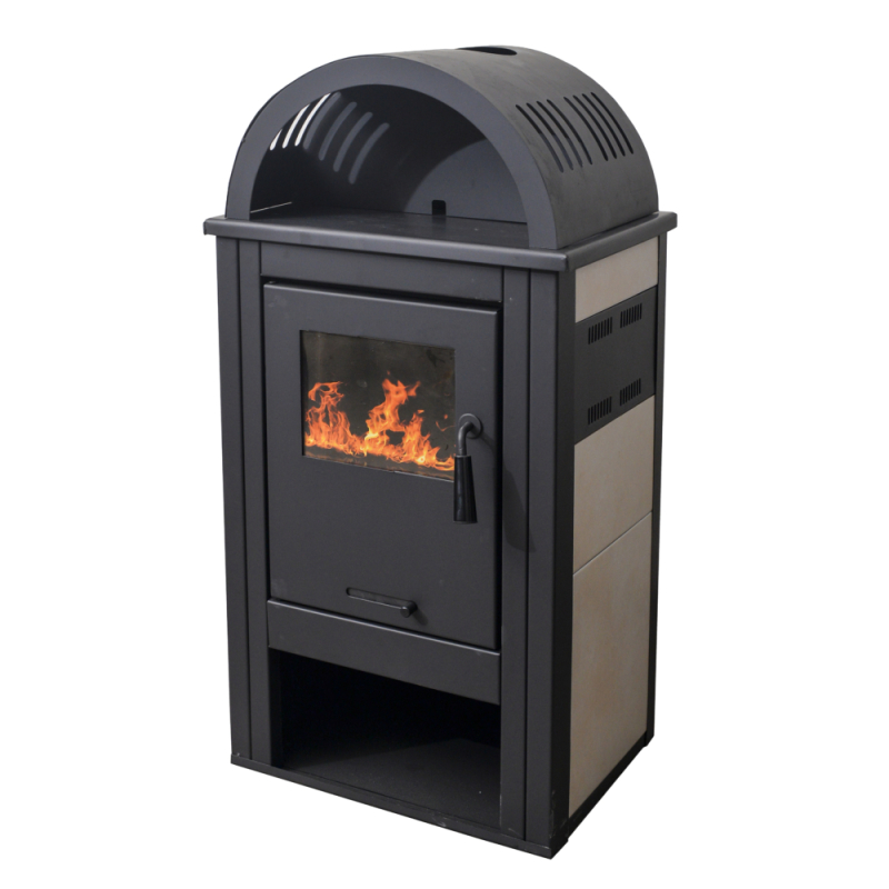 Termo Elegant Lux csempés íves kandalló bézs