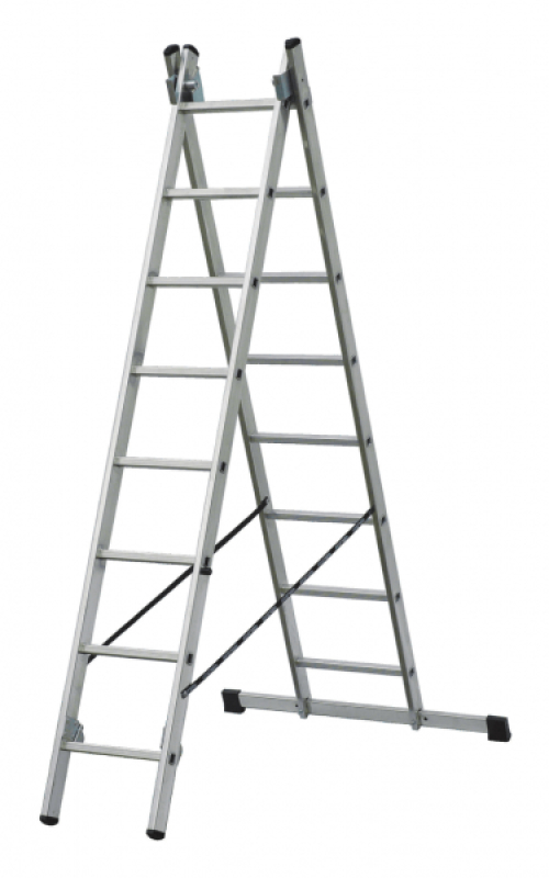 Többcélú alu létra 2 x 12 fokos (13928)