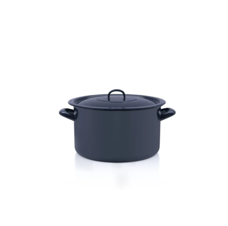 Metalac Classic zománcozott mély lábas fedővel 30 cm, 12,5 L (355984)