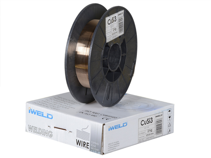 Iweld réz hegesztő huzal 0,8mm/2kg (CuSi3) DIN1733 (6WWCUSI30802)