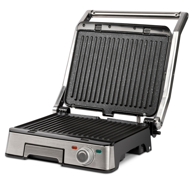 G3 Ferrari G10185 Lavica asztali kontaktgrill sütő, inox (14444)