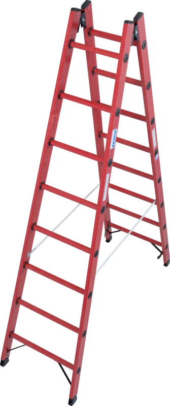 Krause Stabilo műanyag létrafokos két oldalon járható létra, 2x8 (819734)