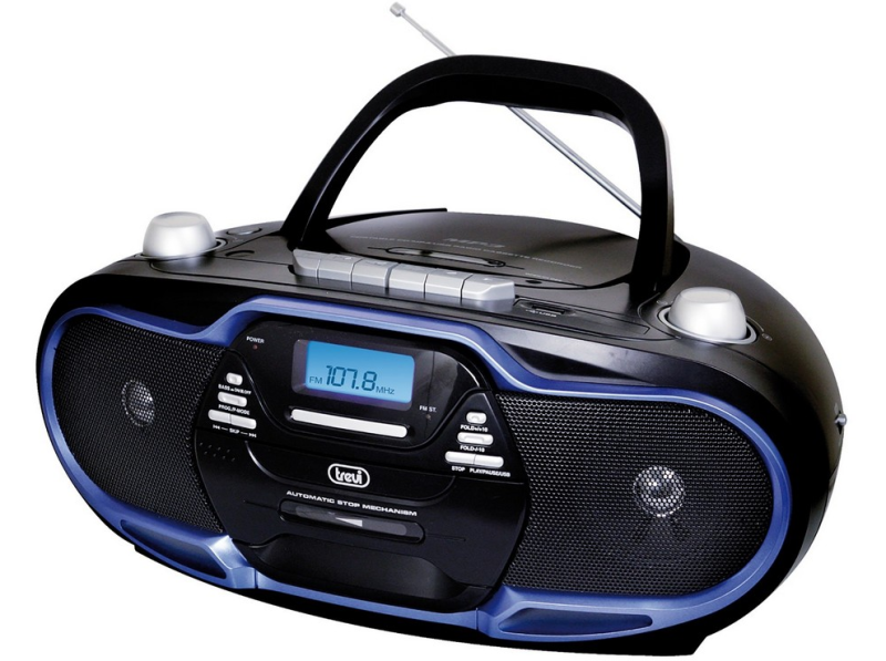 Trevi CMP 574 USB hordozható Boombox Sztereó CD, USB és kazettás lejátszó, 20W (15159)