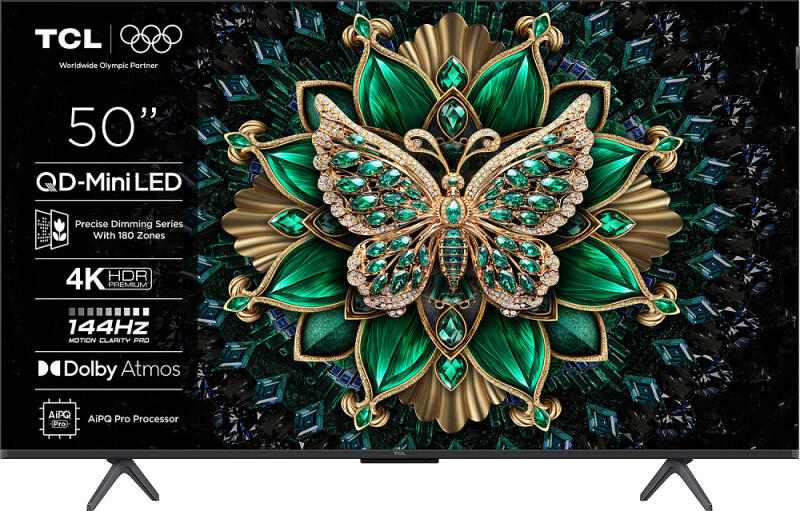 TCL 50C6K QD-MiniLED 4K Smart Google televízió 50
