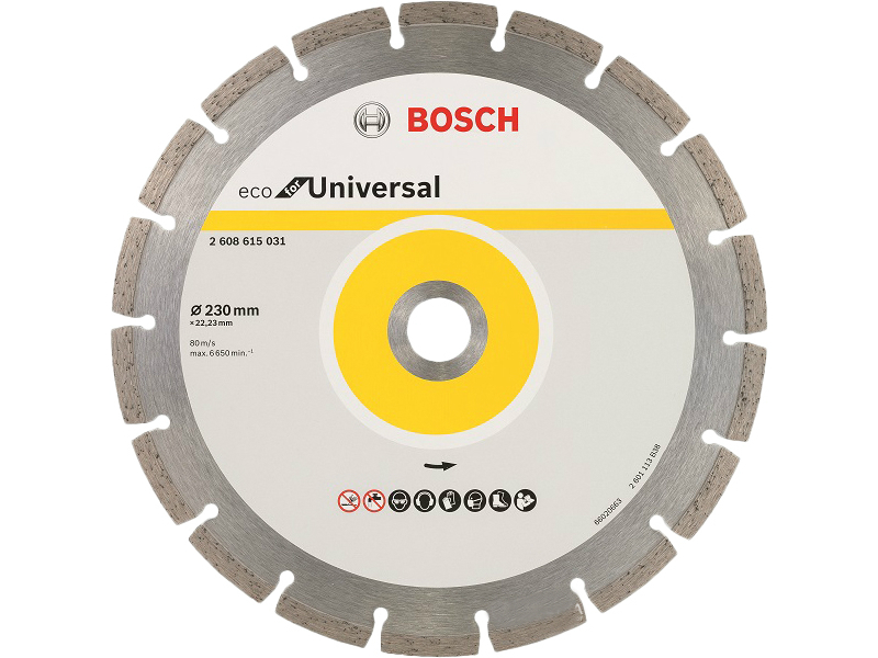 Bosch ECO for Universal Szegmens Gyémánt vágótárcsa 230x22,33 mm (2608615031)