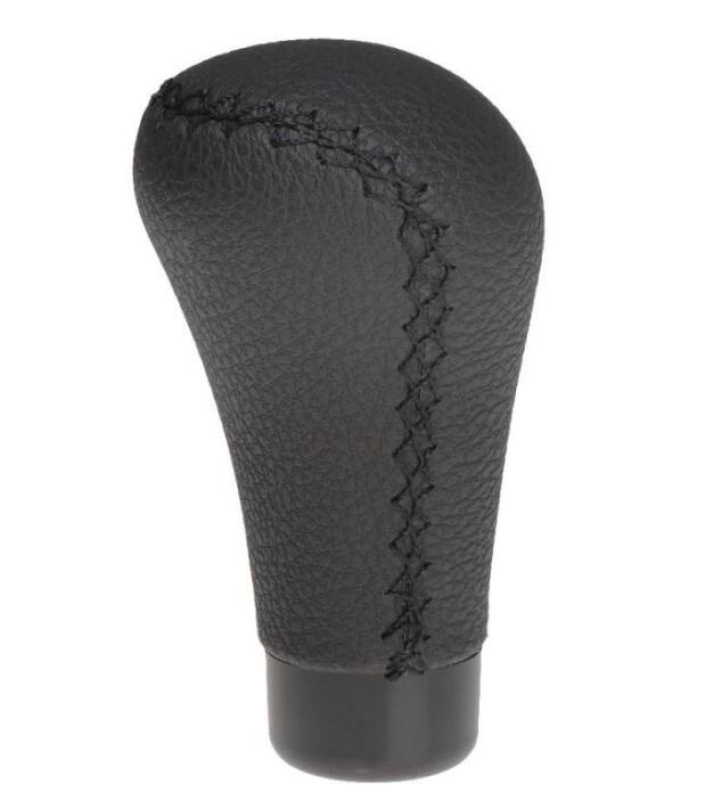 Bőr váltógomb, fekete (18774)