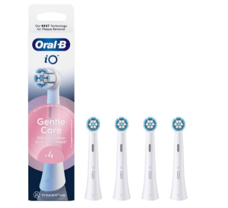 Oral-B iO Gentle Care fogkefefej 4db, fehér (10PO010458)