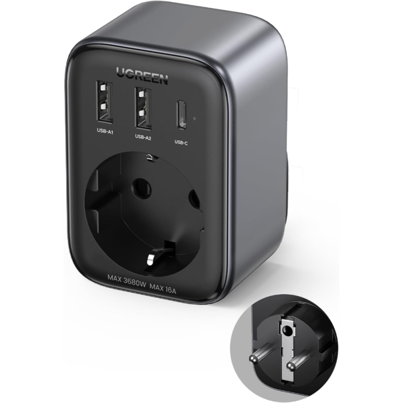 UGREEN 30W konnektor elosztó EU 2A1C CD314 (90613)