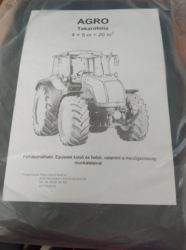 Agro takarófólia 4x5m