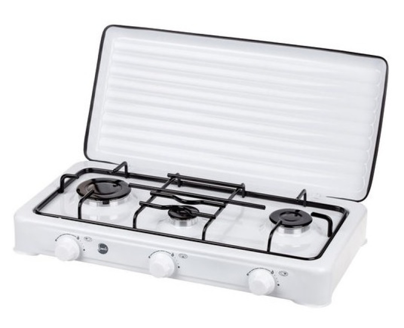 MPM gázfőző 3 égős fehér (SMILE-KN-03-1K) (gázrezsó)