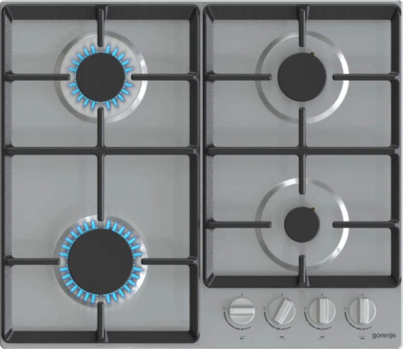 Gorenje G641EX beépíthető gázfőzőlap, 60 cm, inox (737653)