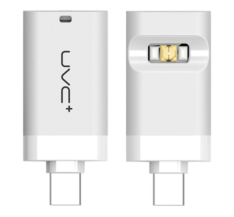 Sterilizáló lámpa (Type-C - OTG, 0.4W, beépített UV-C fertőtlenítő lámpa, mini, hordozható) FEHÉR