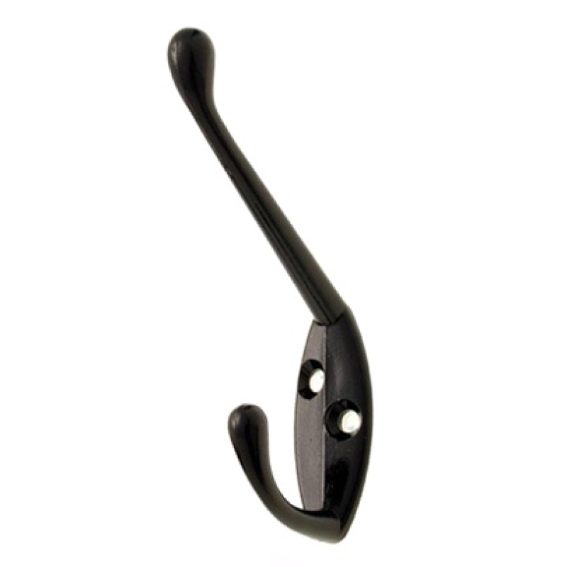 Kalaptartó fogas fém egyágú fekete (3562045)