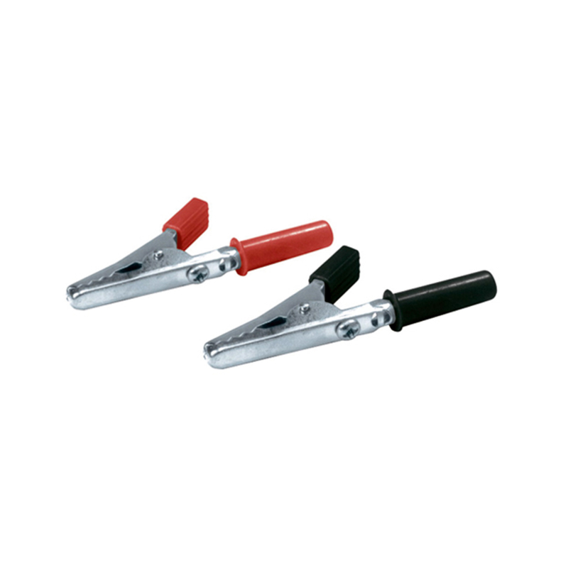 Aligátorcsipesz, piros, fekete, banánaljzat (ALC 44X)